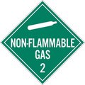 Nmc PLACARD, NON FLAMMABLE GAS 2,  DL6PR25